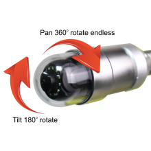 58mm Pan Tilt Rotate Camera Head with 24PCS LEDs for Pipe Inspection Equipment